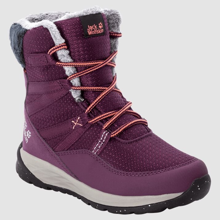 Botas Invierno Jack Wolfskin Polar Wolf Texapore High Niños Morados/Coral Mexico-3645117